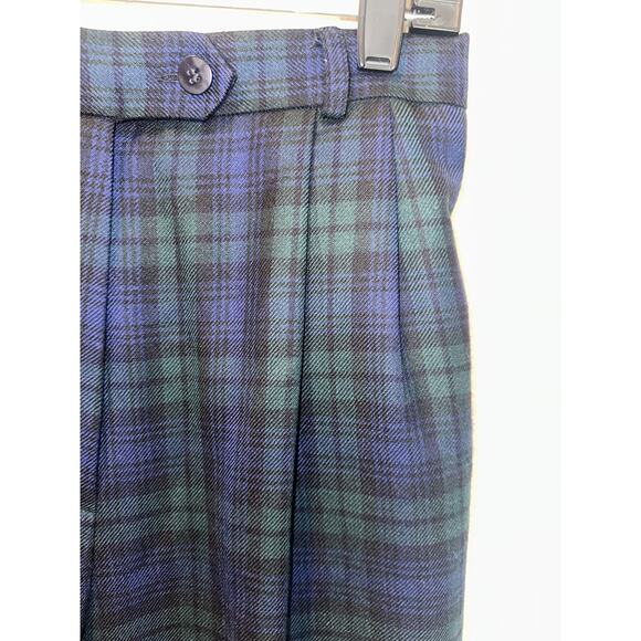 ⭐️ Women’s Talbots Vintage Plaid 100% Wool Dress Pants Classic Acadamia Size 8 - Picture 2 of 6